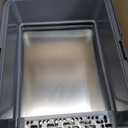 2PACK Stainless Steel Cat Litter Box with Lid, High-Sided Metal Litter Pan for Small Cats, Kitty Litter Box, Non-Stick & Odor-Resistant, Anti-Urine Leakage, Easy to Clean, Scoop Included