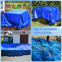 21FT Round Pool Ground Cloths, 185g/ Density Heavy Duty Pool Liner Pad, Anti-Aging Puncture Resistant Pool Ground Mat, Waterproof Pool Liner Protector Tarp for Above Ground Swimming Pools