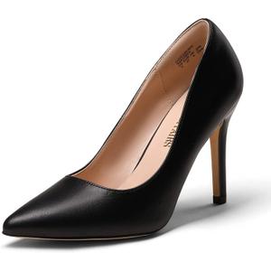 DREAM PAIRS Women's Closed Toe High Heels Dress Pointed Toe Wedding Pump Shoes (8)