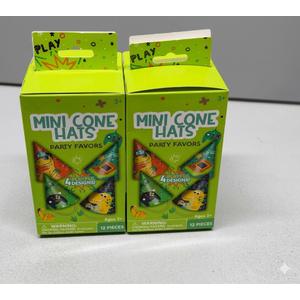 Anker Play Two Packs Of 12 Each Mini Cone Party Favor Hats 2 Packs 