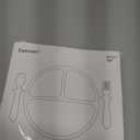 Eascrozn Silicone Baby Feeding Set, 2 Pack Divided Suction Plates for Baby, 2 Pack Spoons and Forks Set Baby Eating Essentials, Feeding Supplies for Toddler Utensils, BPA Free (Pink)