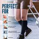 Doctor's Select 3 Pairs Plus Size Compression Socks Wide Calf - Bamboo Viscose Knee High Socks | Circulation Support