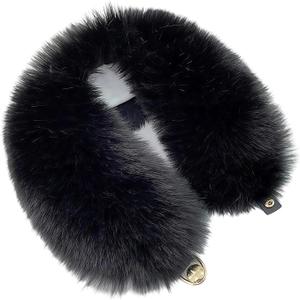 Women's Faux Fur Neck Scarf, Wrap Collar Plush Muffler Collar Trim Winter Warmer Scarf Neck Hood