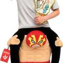 Morph Piggyback Wrestler Costume Boys, Luchador Outfit Kids Funny Ride on Mexican Wrestling Halloween Costume Boys & Girls