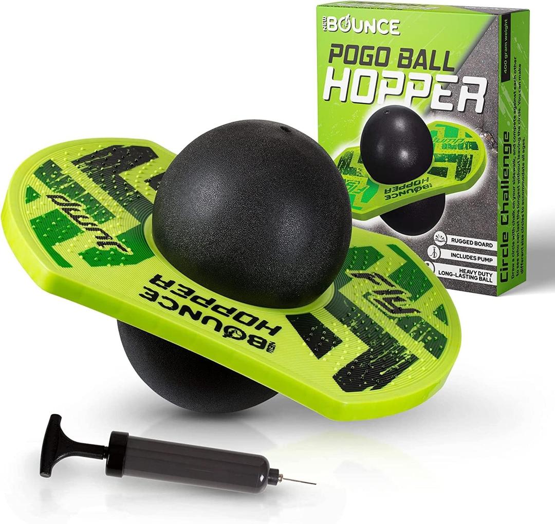 New Bounce Pogo Ball for Kids Trick Pogo Board for 7-10 Year Old Boys, Outdoor Birthday Gifts - Pogo Balance Bounce Ball (Green)