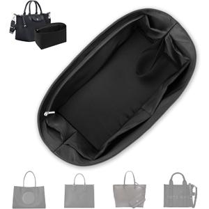 Purse Organizer Insert,Silky-Smooth Handbag & Tote Shaper with 8 Sizes,Fits For Longchamp,Neverful,Gyard & More Bags(Small, Black)