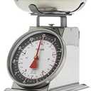 Taylor Mechanical Kitchen Food Scale with Bowl, Weighs Up to 11lbs, Measures in Grams and Ounces, Analog Cooking Scale for Baking, Black and Silver