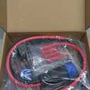 Trolling Motor Plugs for Minn Kota 12V/24V/36V/48V 2-Wire 8 Gauge 50A Trolling Motor Plug Receptacle Set for Marine Boat Down Rigger Fishing Reel,Male & Female Waterproof Quick Connect (2-Prong,Straight (2pk blue))