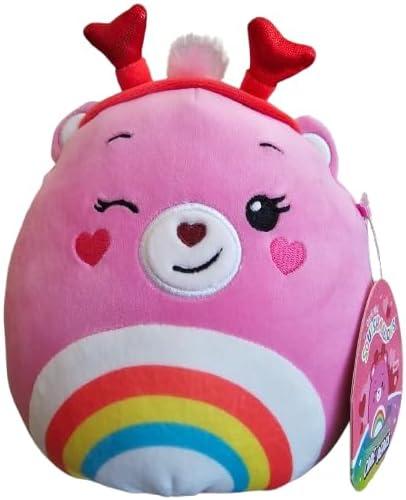 Squishmallows Cheer Bear Valentines 7 inch Collectible Soft & Squishy Food Stuffed - Add to Your Squad - Gift for Kids, Girls & Boys