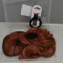 2 PCS Messy Bun Hair Piece Wavy Curly Hair Bun Scrunchies Extensions Synthetic Chignon Thick Updo Hairpieces for Women Girls(Copper Red)