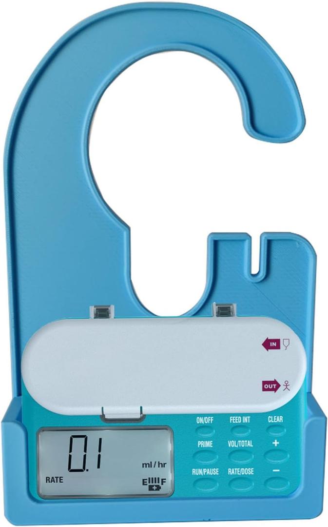 G-Tube Feeding Pump Organizer Holder for Infinity Feeding Pump - Lightweight Durable with Built-in Tubing Coil Storage, for Home or Travel