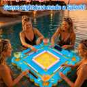 32-Inch Floating Mahjong Table for Pool with Tile Grooves, 32" Large