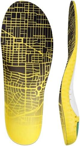 Hiking Low/High/Medium Arch Support Insoles Inserts for Men & Women Hikers for Hike Boots & Shoes-Medium Arch,Large