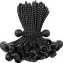 Bungee Balls 12 inch,50 pcs Tarp Bungee with Balls for Canopy, Camping Tarp, Shelter,Cargo,Tent Poles UV Resistant