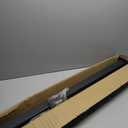 Glass Railing Mid Post 43.5",304 Stainless Steel Glass Balustrade Post with Spigot Slots for Indoors & Outdoors Railing of Deck,Balcony,Attic,Staircase (Mid Post,Black)