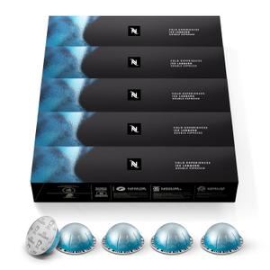 Nespresso Capsules Vertuo, Ice Leggero, 50-Count Double Espresso Coffee Pods, Brews 2.7 oz. (EXP 03/31/27)