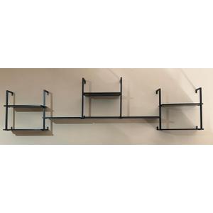 Wall Mounted Bookshelves, 80 Floating Shelves for Wall, 8-Tier Wooden Hanging Bookshelf, Easy Installation Book Organizer for Home Office, Living Room, and Bedroom
