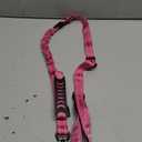 AUBELL Tactical Dog Leash Heavy Duty,4-6ft Reflective Strong No Pull Bungee Leash for Medium Large Dogs with Comfortable Padded Double Handle,Car Seat Belt,360 Degree Rotating Carabiner,Pink