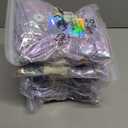 10 x Hiroyuki Iridescent Makeup Bag, 14 inches Cosmetic Bag, Large Capacity Travel Pouch (Skin, purple)