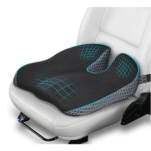 Car Seat Cushion for Pregnant Drivers and Passengers, NHTSA Recommended Prevent The Abdomen from Stress with Strap Adjuster, Memory Foam Seat Cushion for Tailbone Pain Relief, Sciatica & Back Support