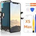 Yodoit for iPhone Xs Max Screen Replacement Kit LCD COF FHD Black 6.5 inch Display 3D Touch Digitizer Full Assembly with Repair Tool for Model A1921, A2101