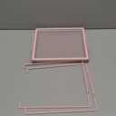 Locker Organizer Shelf, Stackable, Extra Tall, Fits Standard Size School Lockers (Pink 2 Pack)