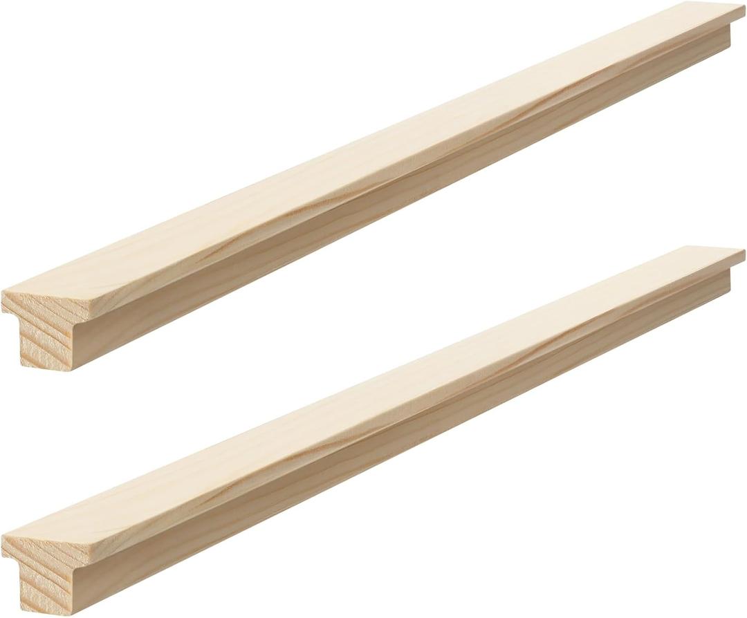 Yousoontic 2 Pack Hardwood Center Mount Drawer Slides Wooden Drawer Track Classic T Shaped Design Fits The Slide Guides