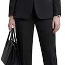 Women’s Suits 2-Piece Set Business, Wrinkle-Free Dressy Pant Suits for Women, Professional Outfits for Work & Office Medium