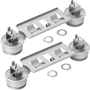 BlueStars WB16K10026 WB29K17 Double Burner Assembly Replacement - Compatible with G.E Kenmore Hot.point Ranges - Replaces 868697 AP2633210 WB16K10003 - PACK OF 2