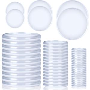 36 Pieces (2",1-3/8",1") Clear Discbound Discs Plastic Binder Rings Expansion Discs Notebooks Planner Discs Binder Accessories Disc Binder System Book Binding Discs for Planner Scrapbooking Supplies