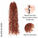 Toyotress Yanky Twist Crochet Hair - 14 Inch 8 Packs (30 Strands/Pcs) Fluffy Spring Mini Twist Passion Twist, Orange Pre-Looped Crochet Braids Braiding Hair (14 Inch, 350#-8P)