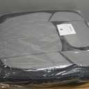 Car Seat Cover Custom Fit for Dodge Ram 1500 2500 3500 2002-2026 Faux Leather Seat Cover Set Compatible with Crew Quad Regular Cab Pickup Truck Cushions (Black & Grey, Front Seat)
