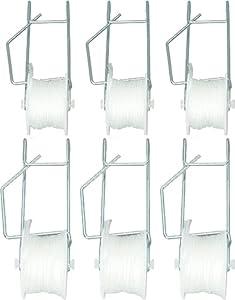 20 pcs Tomato Hooks with String, Tomato Roller Hooks with 50ft Twine Tomato Support Hooks for Tomato