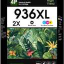 936XL 936e Ink Cartridge High Yield Replacement for HP Ink 936 Black and Color with Latest Chip Compatible for OfficeJet Pro 9110b, 9120b, 9130b Series, 9110, 9120, 9130, 9720, 9730 Series Printer