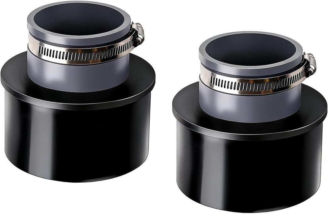 2.5'' Dust Collection Ports Port(2 Ports & 2 Metal Hose Clamps) Compatible with 2.5-inch dust collection hoses(Pack Of 2)