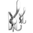 PMMASTO Self-Adhesive Stainless Steel Hooks, Polished Silver, 2 Pack