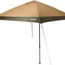 Coleman Oasis Instant Pop-Up Canopy Tent with Side Wall Attachment, Portable Shelter with Easy Setup & Takedown, Wheeled Carry Bag Included, 10x10/13x13ft Sizes (Light Oak)