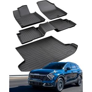 for Kia Sportage 2023-2025 Hybrid (No fit Plug-in) Floor Mats Cargo Liner All Weather Protector Heavy Duty TPE Rubber Waterproof Anti-Slip Tech Mat for Kia Sportage Hybrid 2023 2024 2025 Accessories for Kia Sportage 2023-2025 Hybrid (No fit Plug-in) Floor Mats Cargo Liner All Weather Protector Heavy Duty TPE Rubber Waterproof Anti-Slip Tech Mat for Kia Sportage Hybrid 2023 2024 2025 Accessories