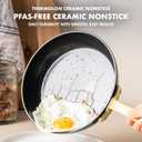 GreenPan Craft 8" 9.5" & 11" PFAS-Free Ceramic Nonstick Skillet Set, Green, 8", 9.5", & 11" Frying Pan Skillet Set