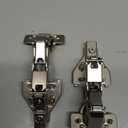 Chibery 2 Pack 165 Degree Soft Close Kitchen Corner Hinges, Lazy Susan Cabinets, Face Frame, Clip On Plate for Easy Installation, Hidden Face Mount, 3D Concealed Slow Self Closing for Folden Cupboard