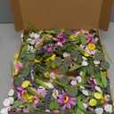Yawwind 22 Inches Summer Wreaths for Front Door Spring Flower Wreaths Summer Door Wreath Colorful Wildflower Wreath with Daisy Lavender for Window Indoors Outdoor Decor