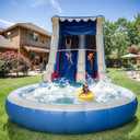Inflatable Water Slide for Adults & Kids - 24FT Giant Commercial Water Slide Bounce House with Blower & Bigger Splash Pool - Backyard Outdoor Fun