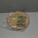 Round Woven Placemats Set of 4, 12" Boho Rattan Placemats Natural Hand-Woven Place Mats Table Decor, Chargers for Dinner Plates, Farmhouse Place Mats, Wicker Table Mats for Dining Table, Home