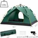 Wind Tour Lightweight Backpacking Camping Tent Waterproof Double Layer Family Tent for Hiking Fishing Outdoor Travel Picnic, Standard
