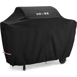 52 Inch Grill Cover for Outdoor Grill Covers Heavy Duty Waterproof Compatible with Weber Grill Covers 2-4 Burners Barbecue Grill Cover Series 52" L x 24" W x 42" H (Black)