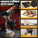 Slant Board, 19.7" Wide Calf Stretcher Slant Board for Calf Stretching, Squats, Knees Over Toes, Weightlifting, and Fitness, 6.5 Height for Deeper Squats & More Muscle Activation