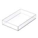 Simply Tidy 12" x 6" Clear Stacking Storage Tray Stackable Plastic Organizer for Desk, Crafting, and Office Supplies - 1 Pack