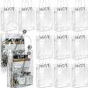 BadenBach 20 Pack Clear Gift Bags with Handles, 6.3" x 9.8" x 3.1" Transparent Plastic Party Favor Bags Bulk, Reusable PVC Goodie Tote Bag for Shopping Boutique Wedding Birthday Baby Shower Valentine's Day