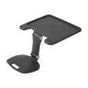 ECR4Kids The Surf Folding Portable Lap Desk, Large, Flexible Seating, Black