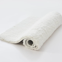 White Bath mats 24" x 16", Non Slip Shaggy Bathroom Rug, Ultra Soft Machine Washable Plush Pile Rugs, Fluffy Microfiber for Bedroom